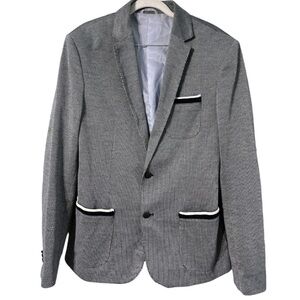Zara Man slim fit patterned blazer xl